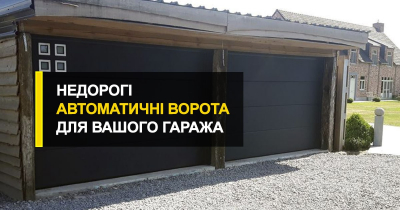  Недорогі автоматичні ворота для вашого приватного гаража.