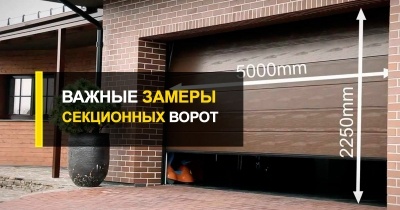  Размеры секционных ворот: важность точного замера проема