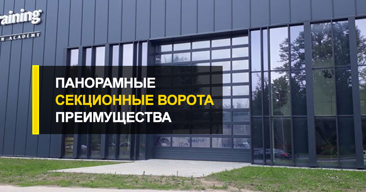  Панорамные секционные ворота: описание, особенности, преимущества