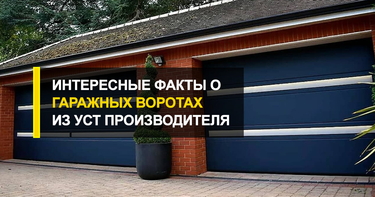  Интересные факты о гаражных воротах из уст производителя